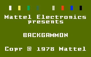 ABPA Backgammon back cover for Intellivision